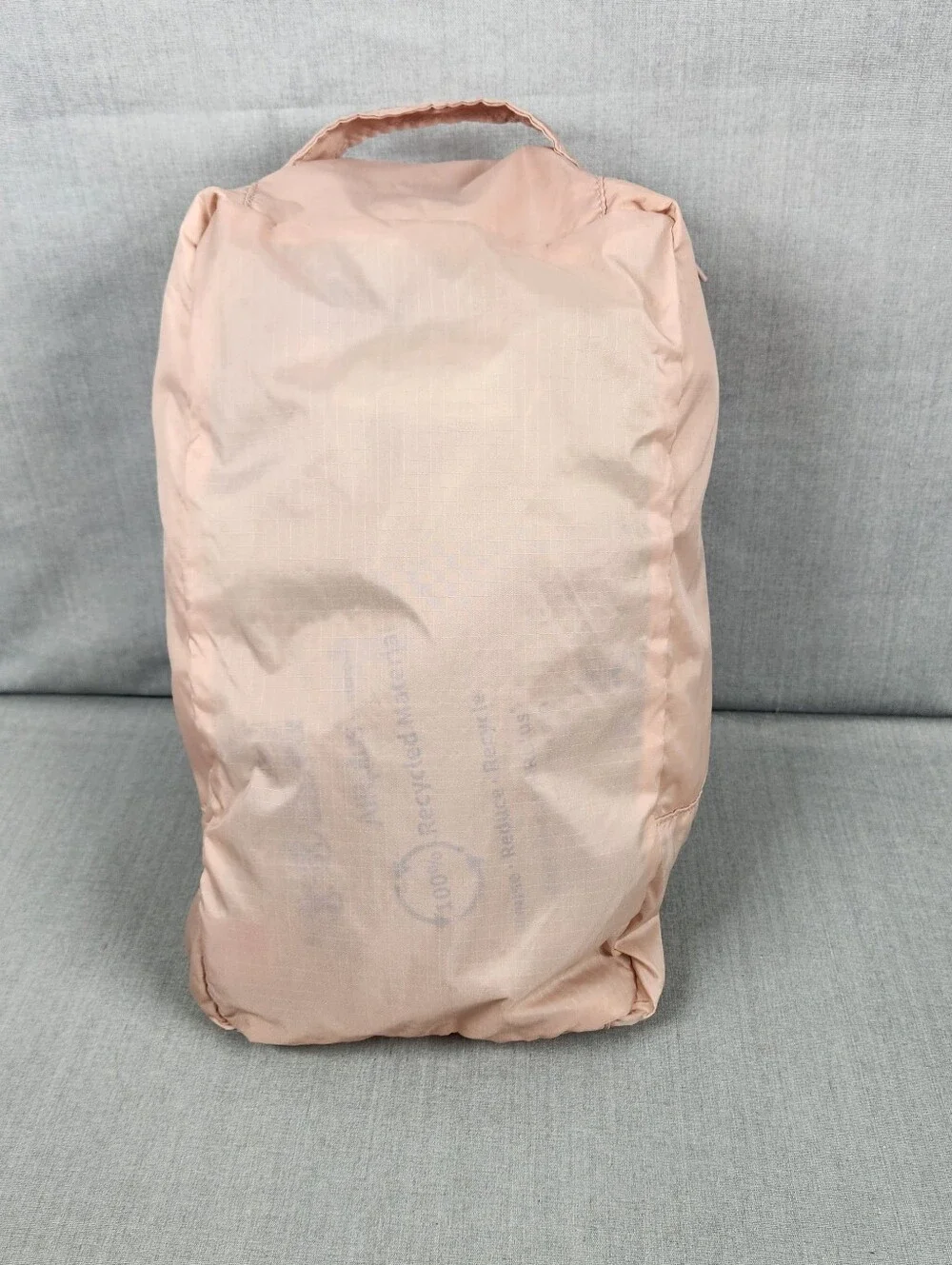 Calpak shoe cube bag with inside pocket, zipper closure carrying strap Mauve